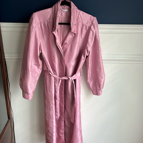 Forecaster of Boston Jackets & Blazers - Vintage Pink Trench Coat Silky look with belt